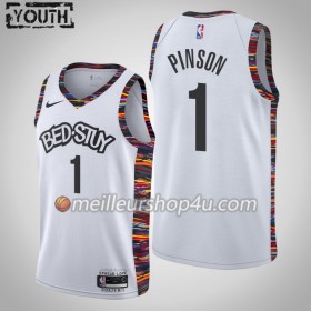 Maillot Basket Enfant Brooklyn Nets Theo Pinson 1 2019-20 Nike City Edition Swingman